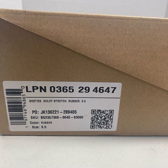 JUST FAB Khloy Stretch Stiletto Booties Tan Slip On Size 9.5 New With Box - Picture 3 of 12